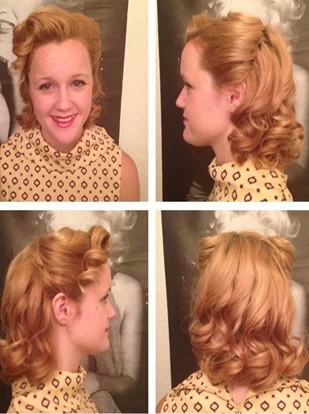 Vintage Hair Tutorial: Victory Rolls with Cascading Curl