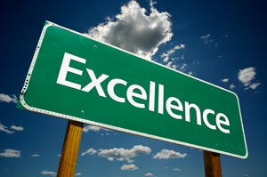 excellence street sign