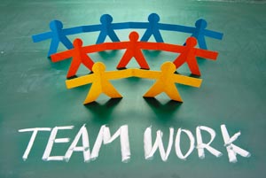 teamwork illustrated image