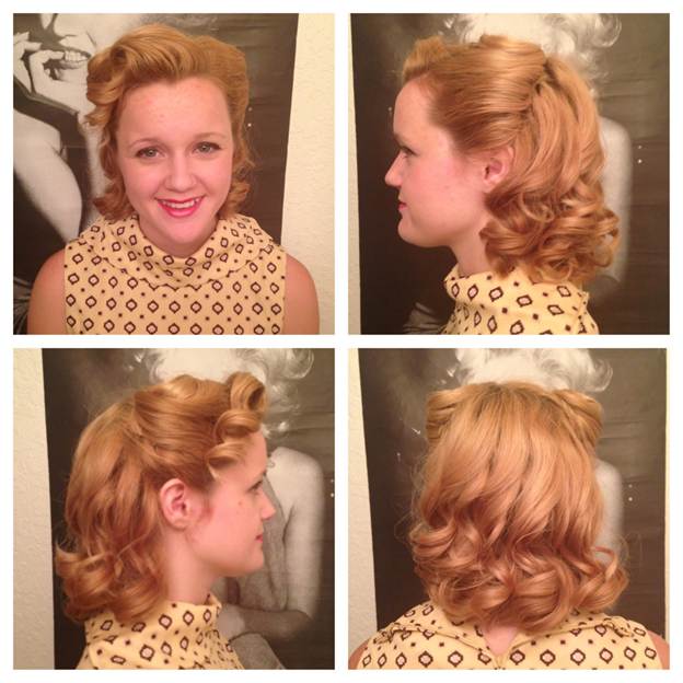 How To Style Victory Rolls Vintage Hair Tutorial Cosmetology School And Beauty School In Texas