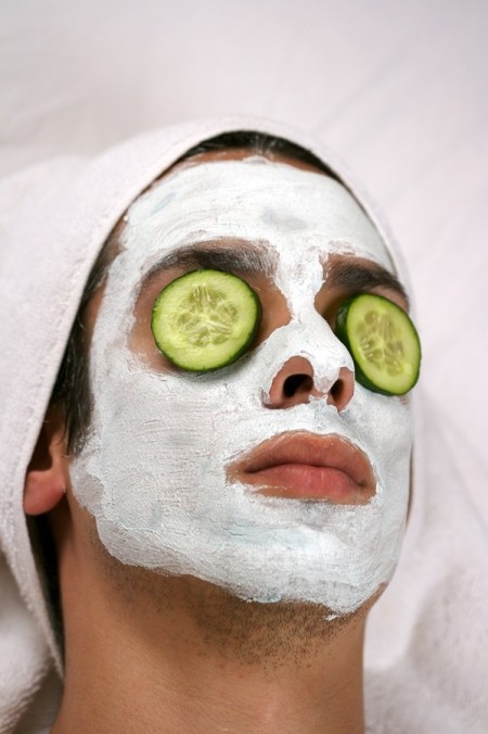 Cleansing Mask On Man