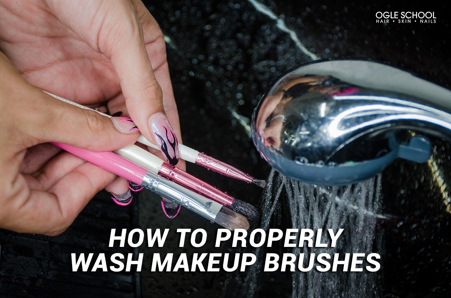rinse and reshape brushes