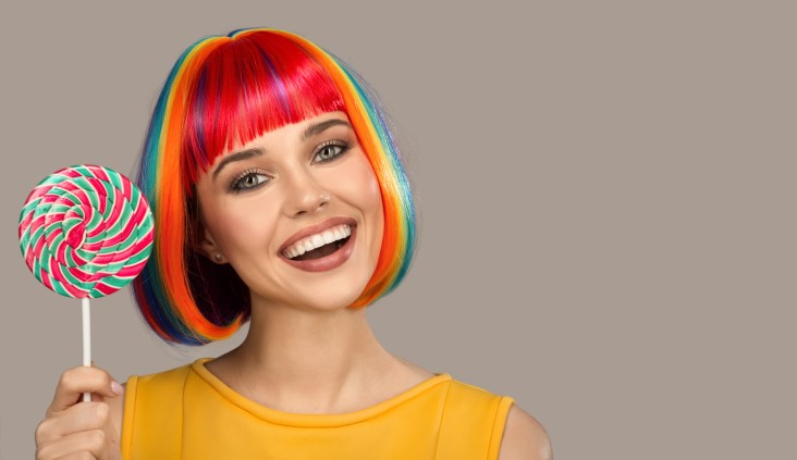 preserving candy-colored hair styles