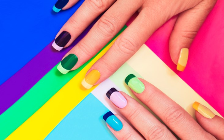 colorful designs by professional Nail technician