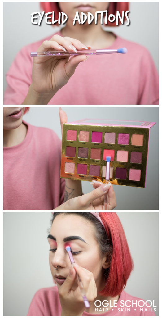 Eyelid Sequin, Glitter & Rhinestone Makeup How To Tips Cosmetology School & Beauty School in