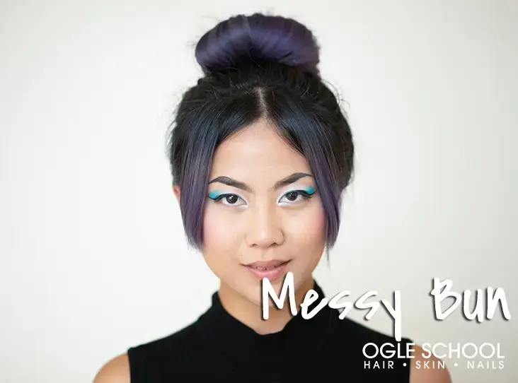 messy bun tutorial easy hairstyle