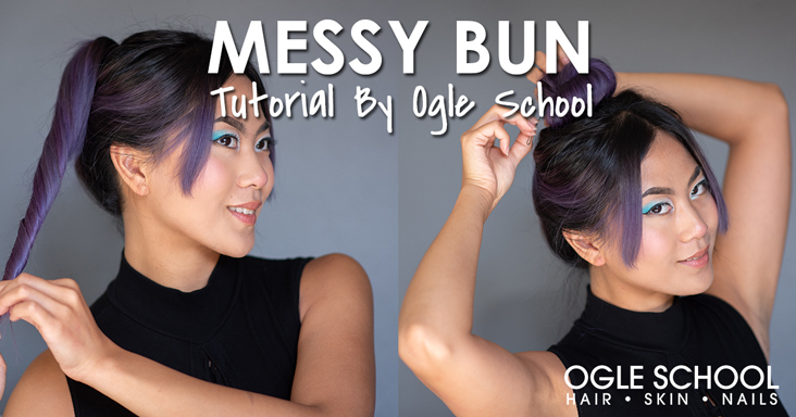 messy bun tutorial ogle school