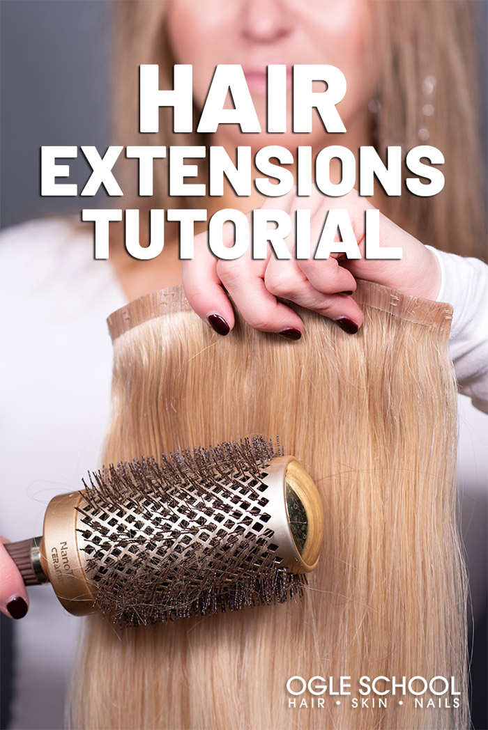 Hair Extension Tutorial: Two Looks for Clip-in Hair Extensions - Cosmetology School & Beauty School in Texas - Ogle School Hair Extension Tutorial: Two Looks for Clip-in Hair Extensions - Cosmetology School & Beauty School in Texas - Ogle School