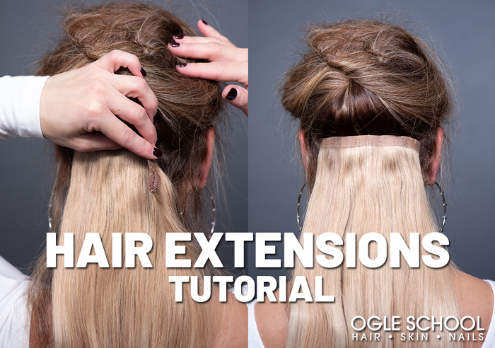 hair extensions tutorial first layer