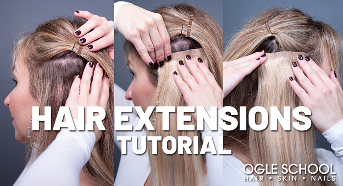 Hair Extension Tutorial: Two Looks for Clip-in Hair Extensions - Cosmetology School & Beauty School in Texas - Ogle School Hair Extension Tutorial: Two Looks for Clip-in Hair Extensions - Cosmetology School & Beauty School in Texas - Ogle School
