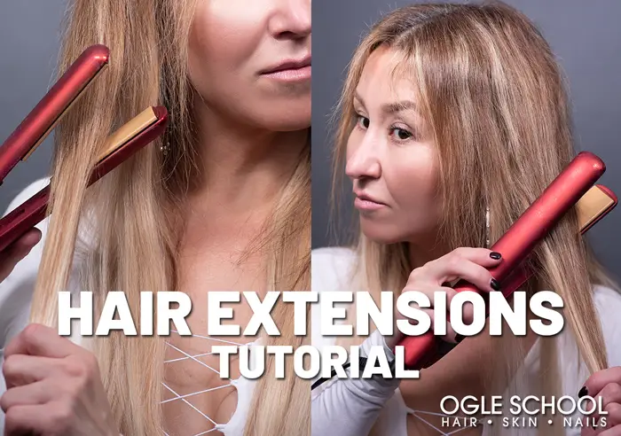 straight hair extensions tutorial