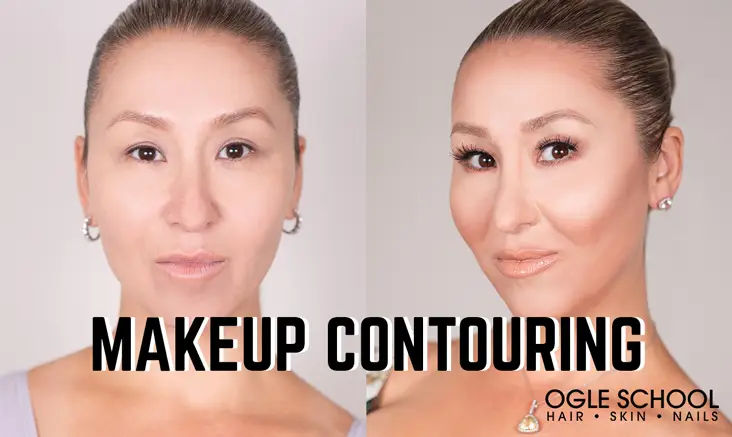 makeup contouring before and after