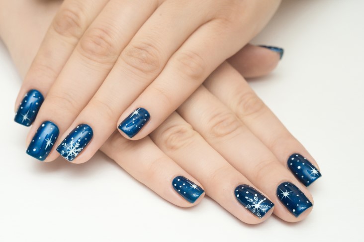 Great Christmas themed nail art