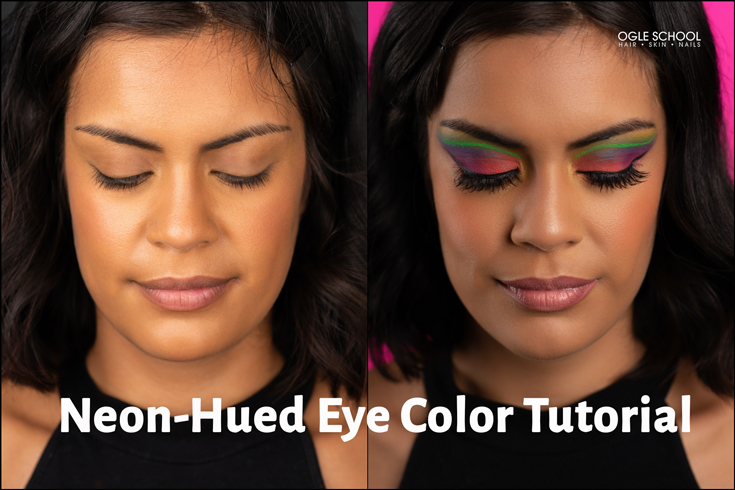 neon hued eye color tutorial