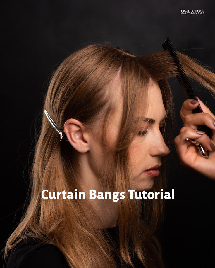 triangle hair part for symmetry