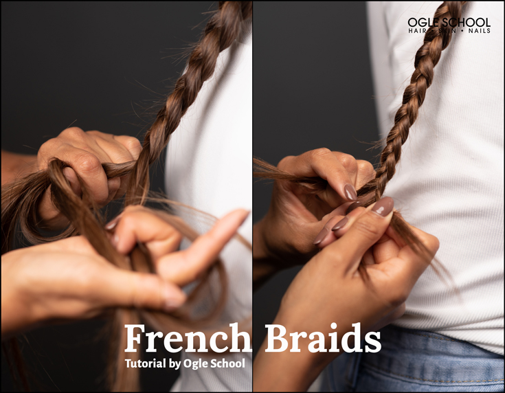 finishing the French braid