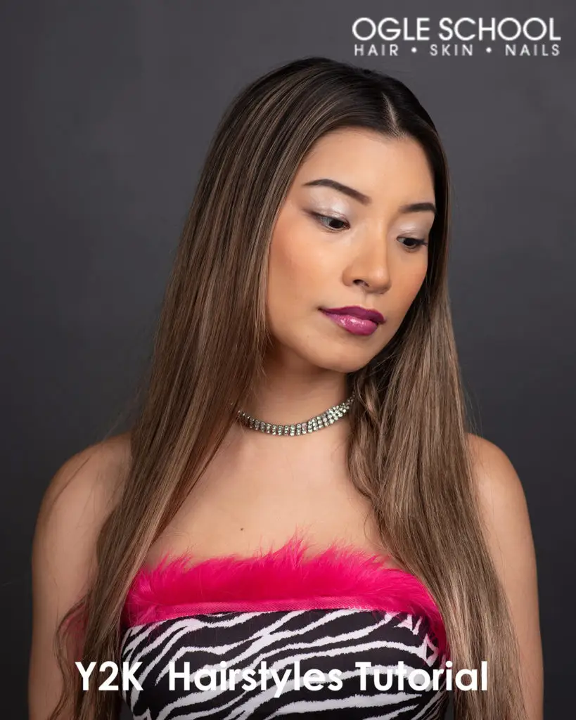 Y2K bubble ponytails and waves