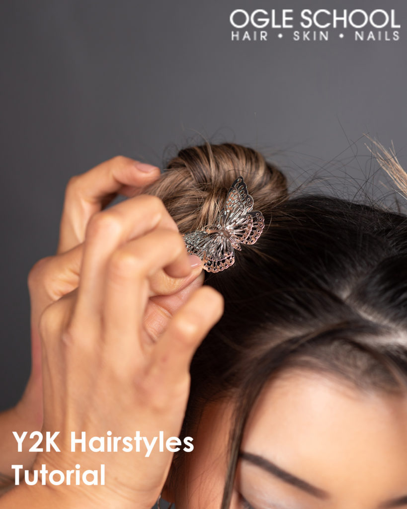 Add butterfly accessories to hair