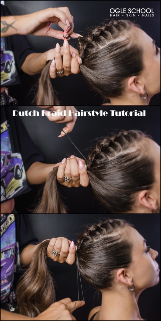 Tie hair with rubber band