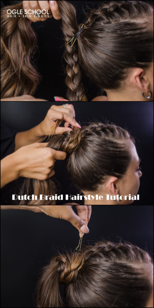 Secure braid with bobby pins