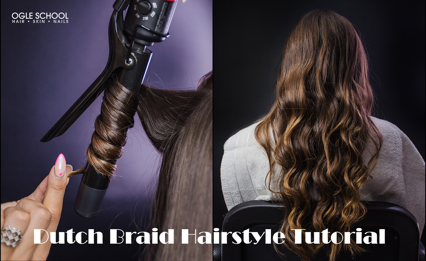 Curl hair with curling iron