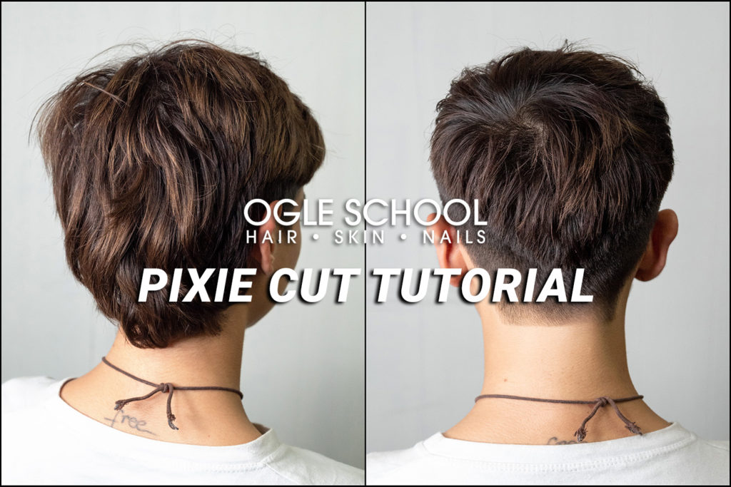 Before and after pixie cut