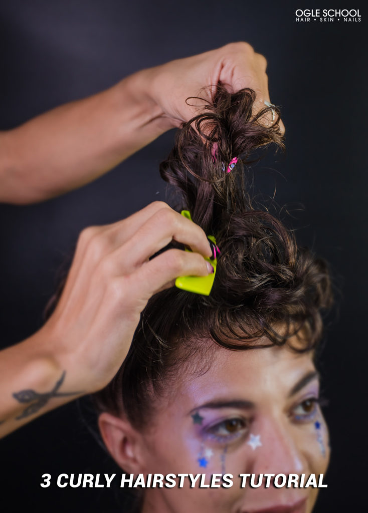 Curl and style hair