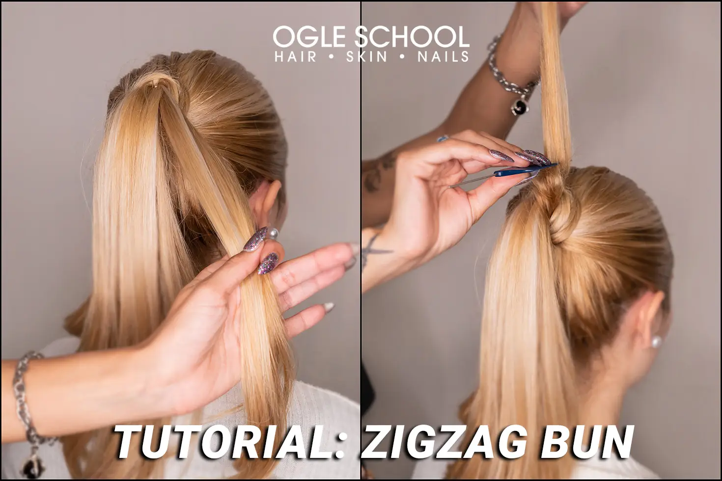 tease hair around ponytail