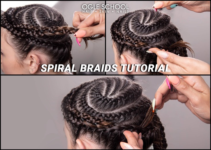 secure three braids with hairpin