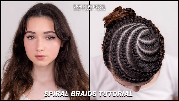 before after spiral braids