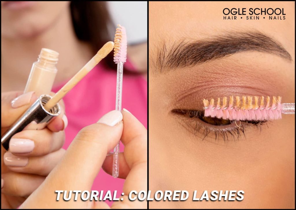 apply base coat to lashes