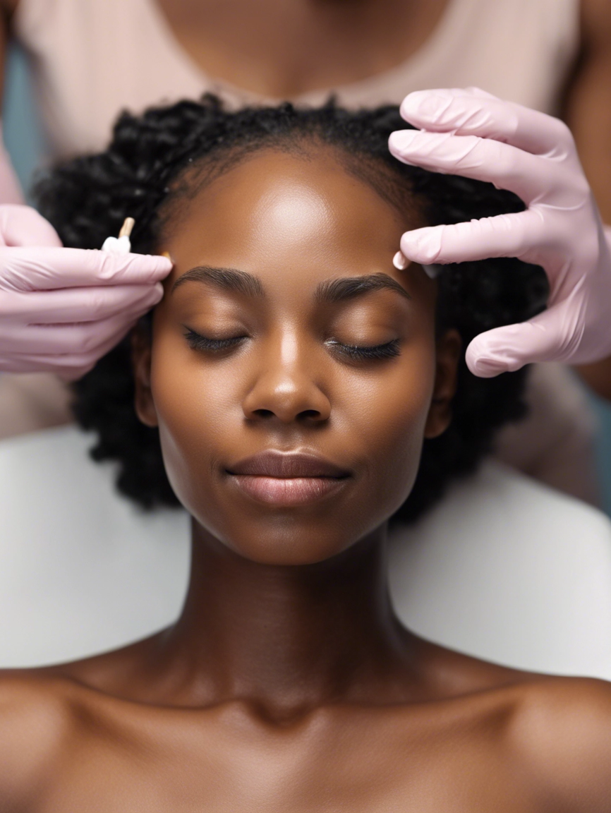 picture of women being assessed for a skincare treatment