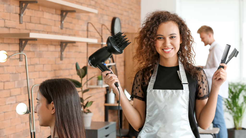 Picture of a Licensed beauty professional actively building her brand by showing professionalism