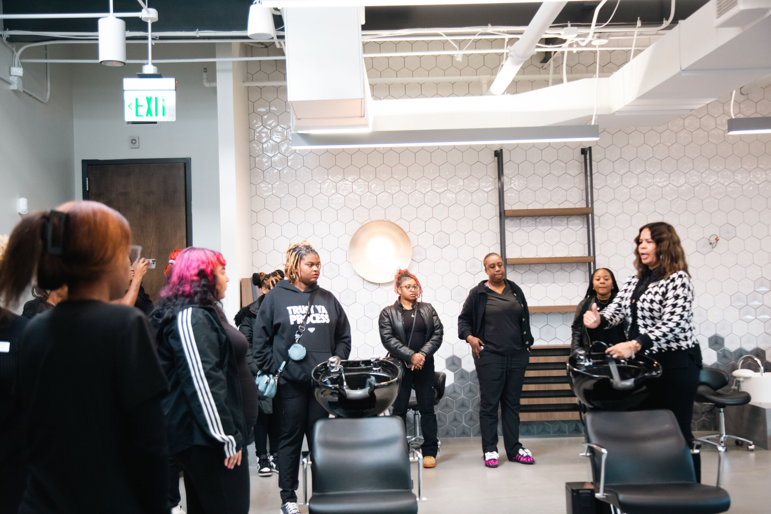 Ogle school instructors teach ogle school esthetics students