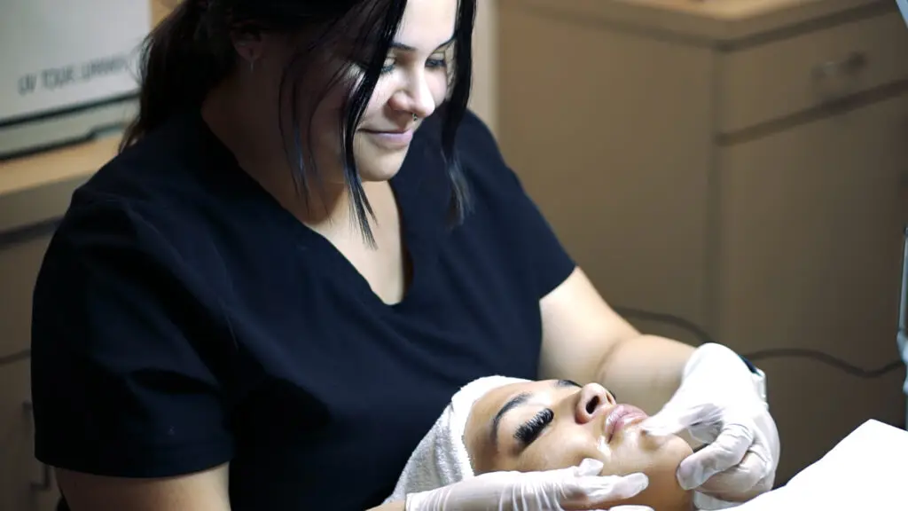Ogle School esthetics school student