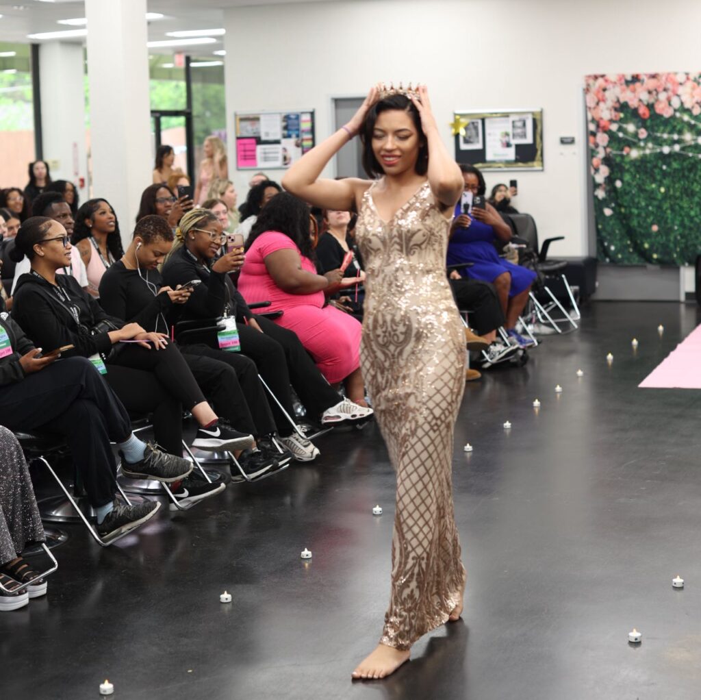 Ogle School prom extravaganza in Arlington runway shot
