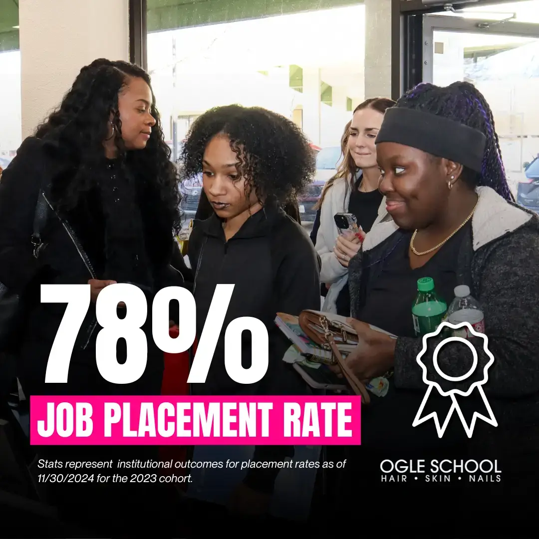 Image showing Ogle school's job placement rate is 78%