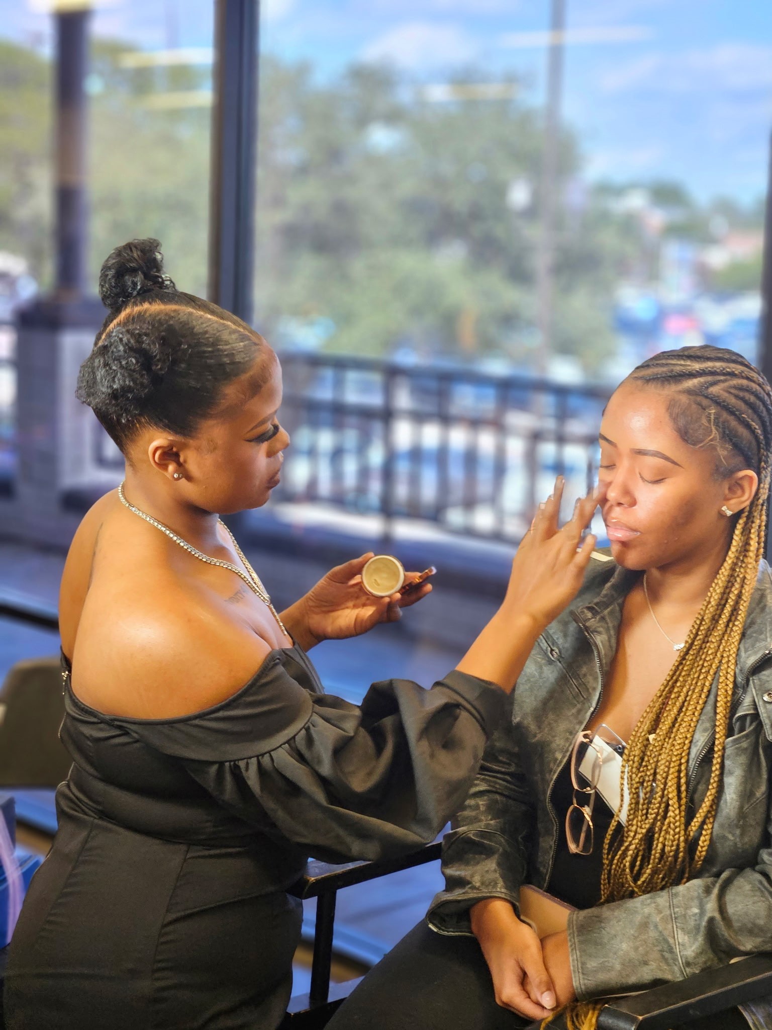 Ogle school instructor teaching students how to use TikTok to promote themselves and generate new clients