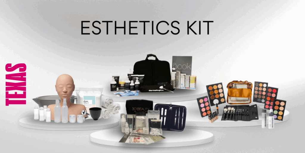 Image of Ogle schools esthetics kit that includes everything you need to be successful